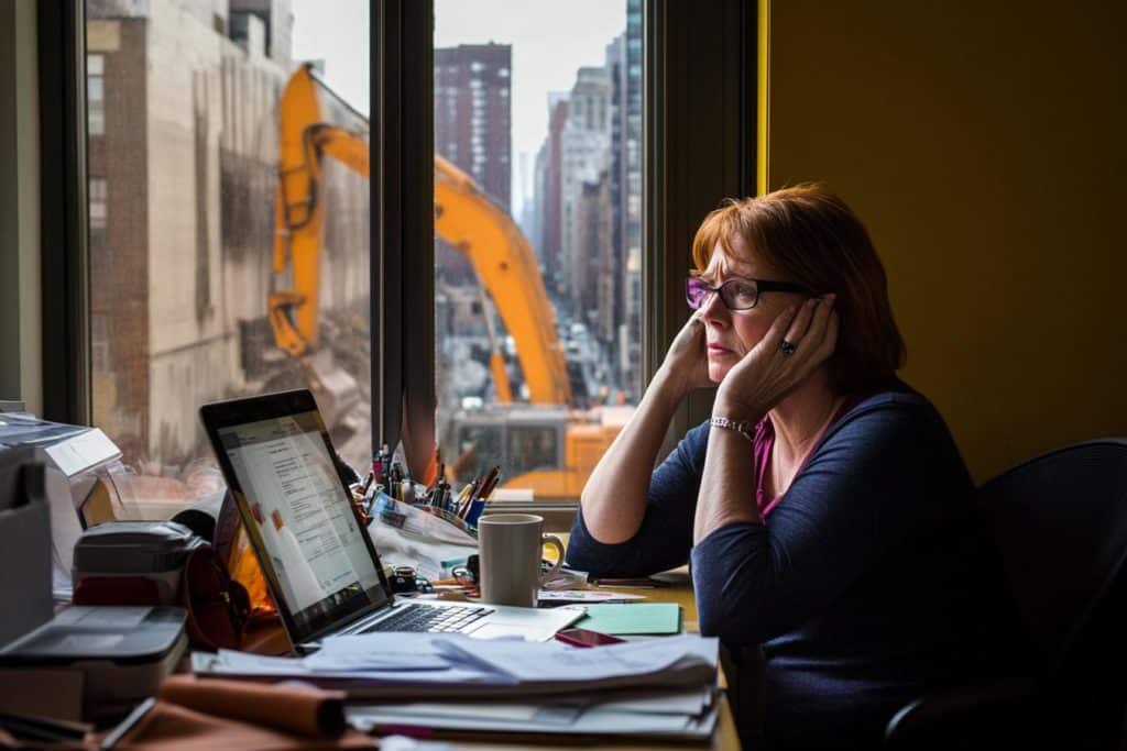 bureau moderne avec employes travaillant