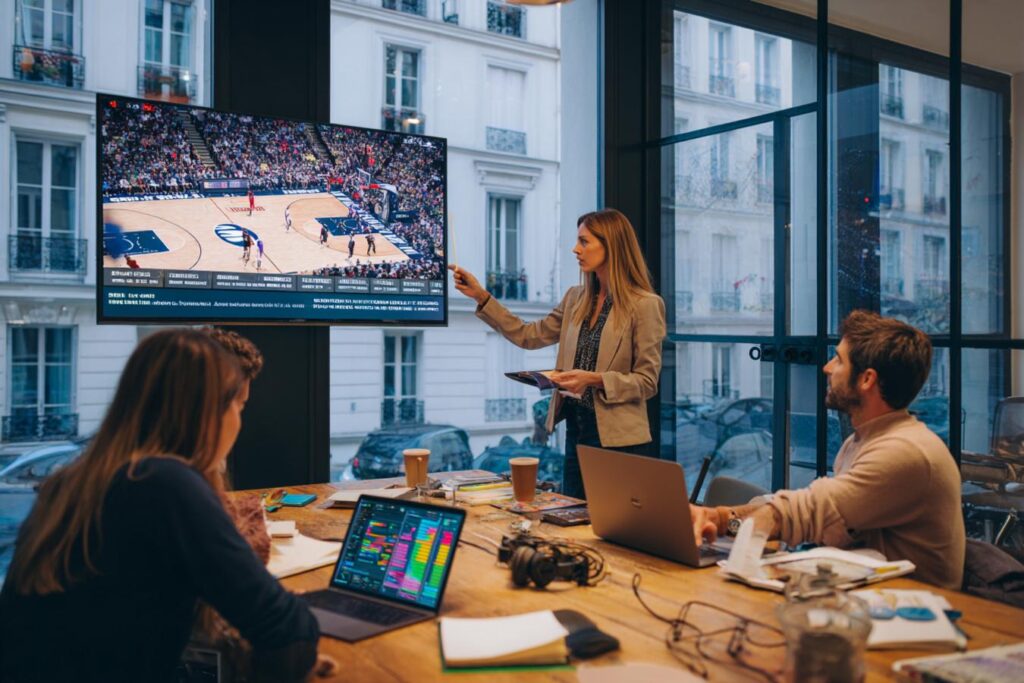 bus publicite amazon ads saison nba