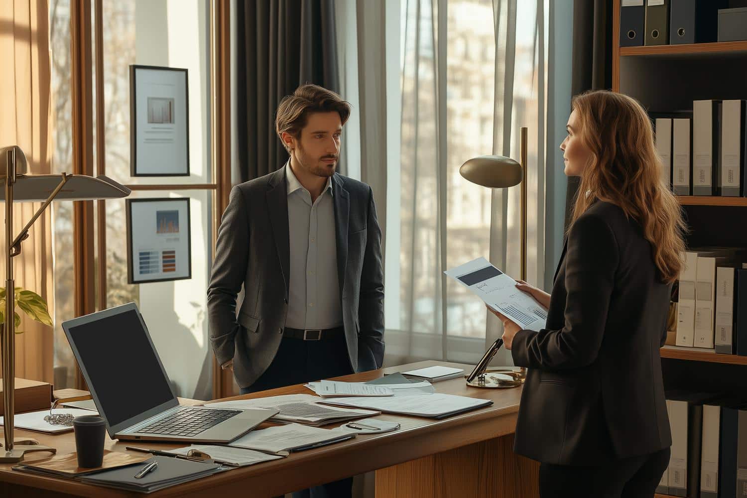 comptable aidant entrepreneur avec documents