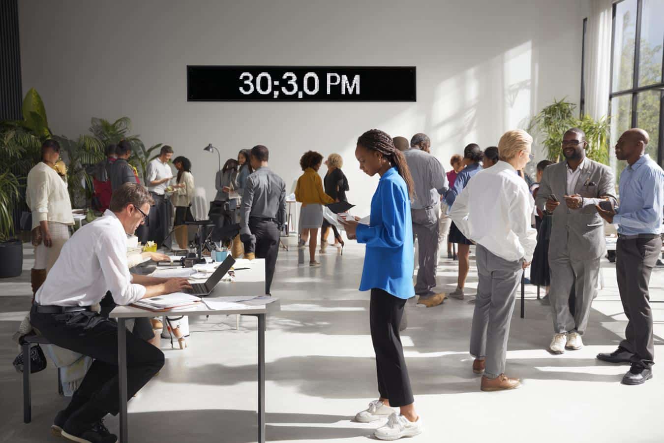 employes heureux quittant le travail tot vendredi
