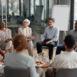 equipe en entreprise lors d evenement convivial