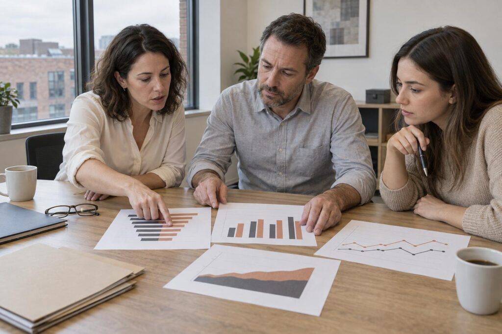 Tableau de bord des indicateurs de performance du marketing B2B