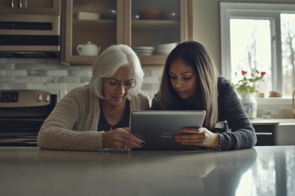 personnes âgées et technologie