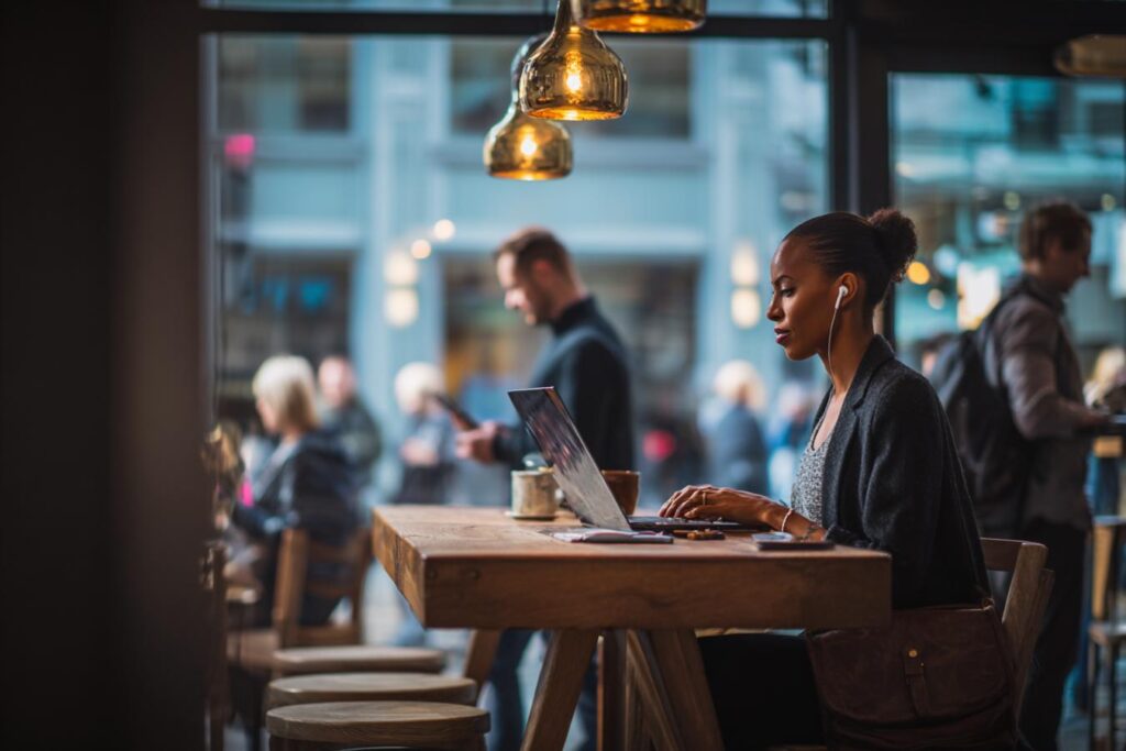 poste de travail distant securite informatique ordinateur cadenas