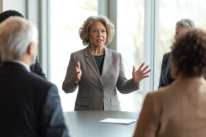 salaries ages en reunion de travail